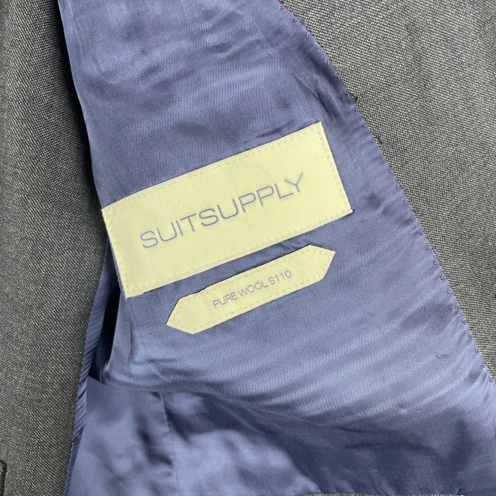 Suitsupply 3 Piece Suit Men 38 33x28 Wool S110 Vitale Barberis Canonico Lazio